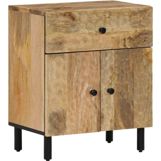 vidaXL Bedside Cabinet 50x33x60 cm Solid Wood Mango - Brown