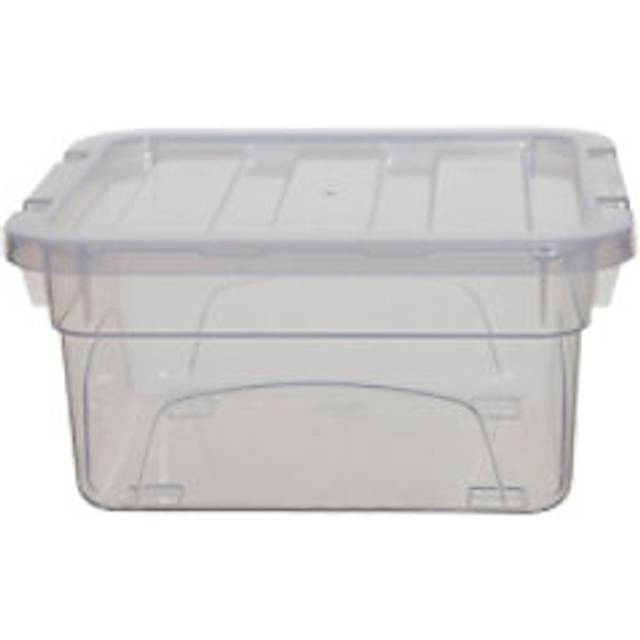 Whitefurze Spacemaster Storage Box + Lid 2 L Transparent 18 x 16 x 9 cm