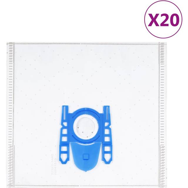 vidaXL Vacuum Cleaner Bags for Bosch/Siemens DEFGH 20 pcs