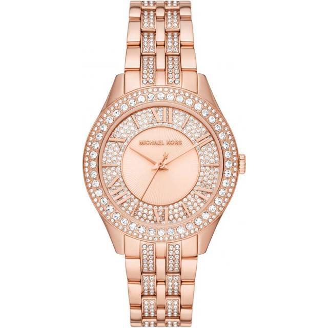 Michael Kors Womens MK4710 Harlowe Rose Gold-Tone Ladies Watch Stainless Steel - One Size