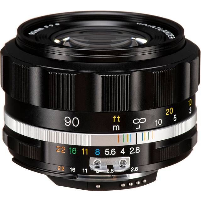 Voigtlander 90mm f2.8 SLII-S Apo-Skopar Lens for Nikon F - Silver - Sliver
