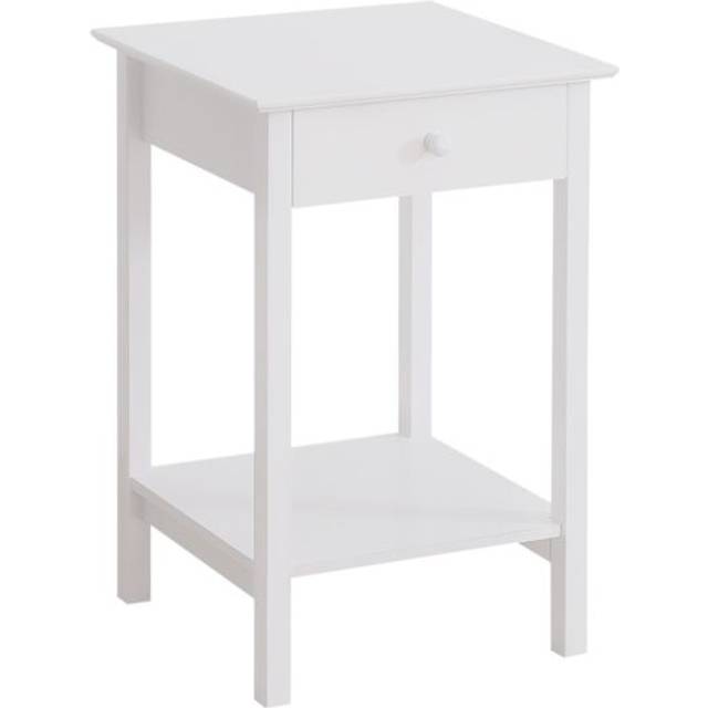 Side Table - 39Lx39Wx61H cm-White - Home Living | TJ Hughes White