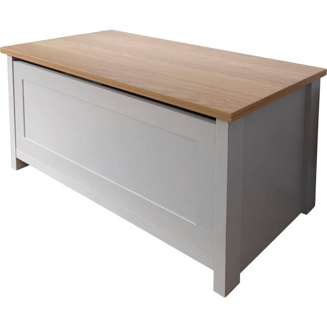 Lancaster Ottoman Storage Grey, Grey