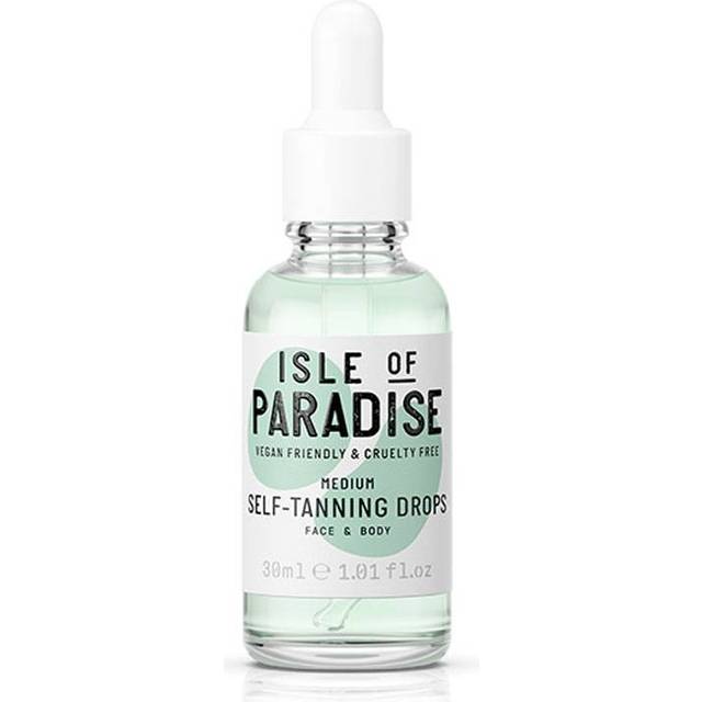 Isle of Paradise brun droppar (30 ml), medium, för att lägga till dina egna hudvårdsprodukter, naturliga ingredienser, veganska