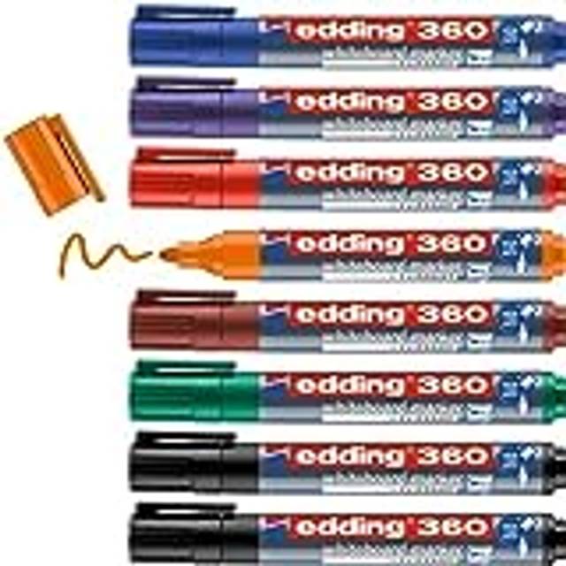 edding 360/8S Whiteboard Marker Bullet Tip 1.5-3mm [Pack 8] - 4-360-8