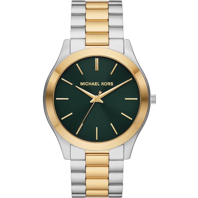 MK Oversized Slim Runway Two-Tone Watch - Silver - Michael Kors