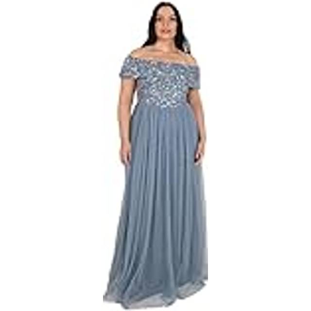 Bardot Embellished Maxi Dress - Blue - 26