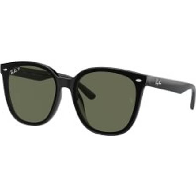 Ray - Ban Unisex RB4423D 601/9A Solglasögon Injicerad Svart Grön Fyrkantig Polariserad Anti -reflex