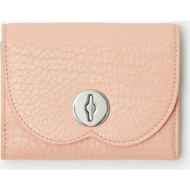 Burberry Trifold Design Compact Wallet - Pink (Size 3.54  x 4.53  x 0.98)