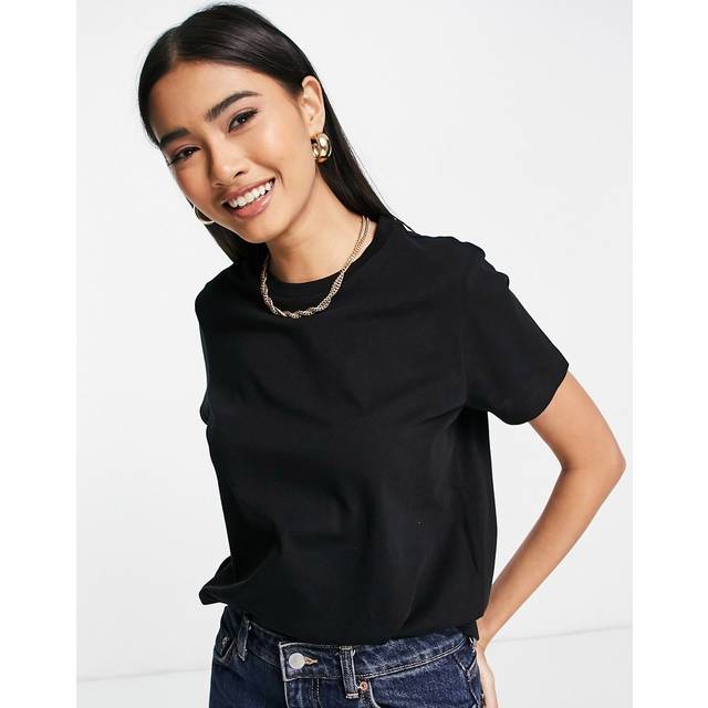 ASOS DESIGN – Ultimate – Svart t-shirt i bomullsmix med rund halsringning - BLACK-Svart/a