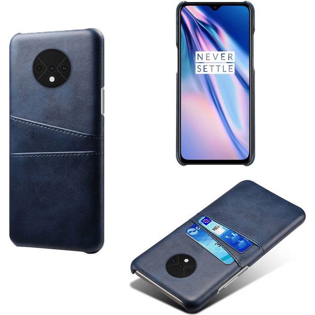 OnePlus 7T skal med korthållare - Blå