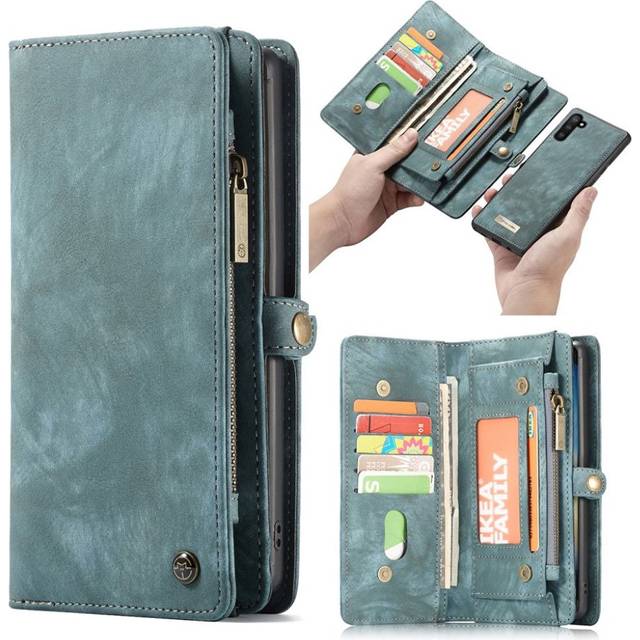 CaseMe 2-i-1 Samsung Galaxy Note 10 fodral med plånbok - Grön
