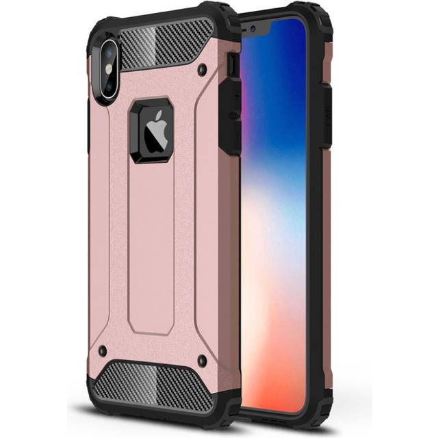 iPhone XS Max mobilskal plast silikon - Rosenguld