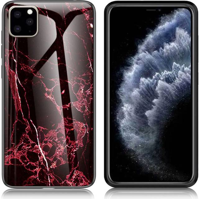 Fantasy Marmor iPhone 11 Pro skal - Röd
