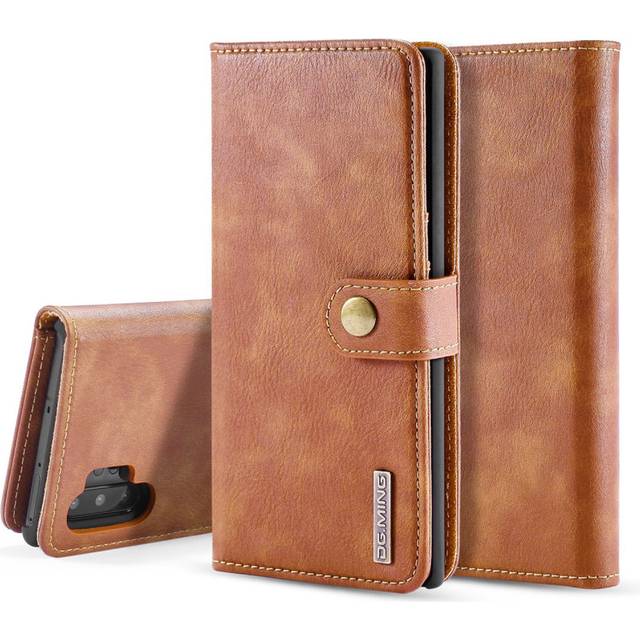 DG.MING Samsung Galaxy Note 10 Pro 2-in-1 Wallet fodral - Brun