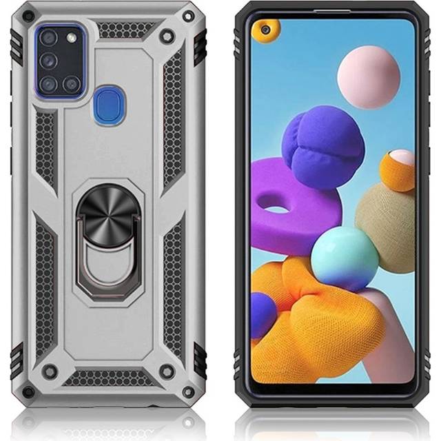Bofink Combat Samsung Galaxy A21s skal - Silver/Grå