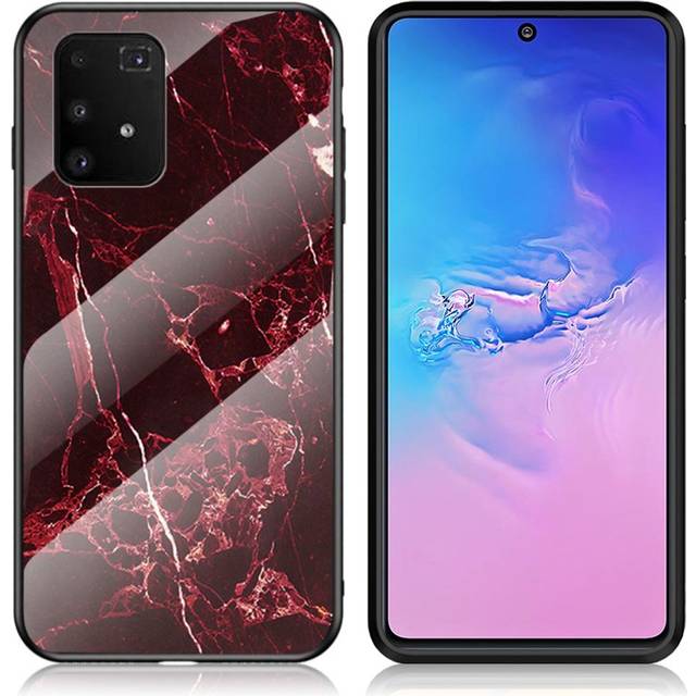 Fantasy Marmor Samsung Galaxy S10 Lite skal - Röd