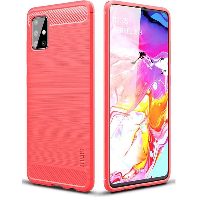 Carbon Shield Samsung Galaxy A51 skal - Röd