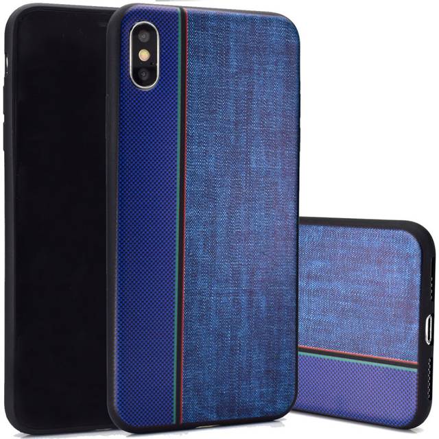 Jeans iPhone Xs Max fodral - Blå