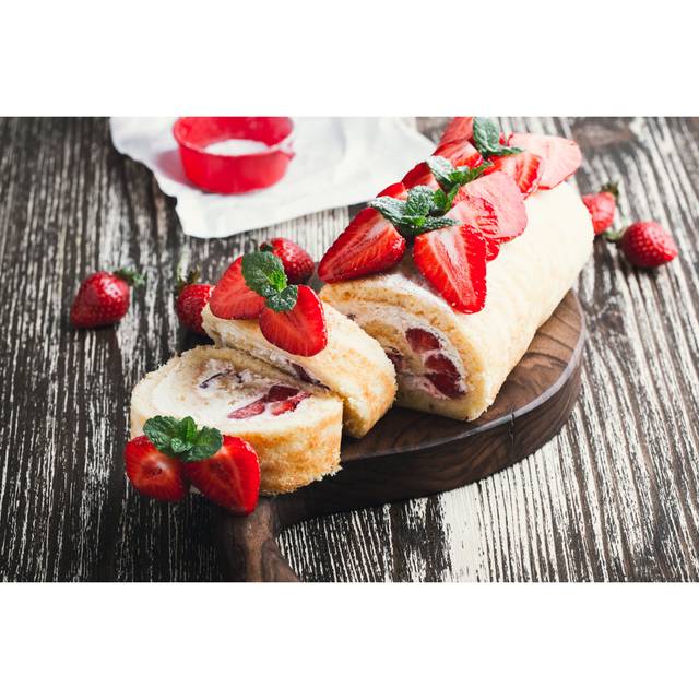 Cake Roll by Istetiana - Wrapped Canvas Photograph (51cm H x 76cm W x 3.8cm D)
