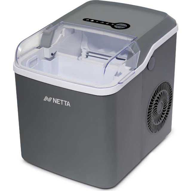 NETTA Ice Maker - 12kg Capacity, 1.2L Tank - Grey
