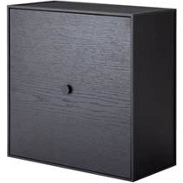 Audo Copenhagen Frame 42 cube with door black-stained ash