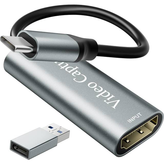 4K HDMI to USB Video Capture Card, Cam Link Capture Card, Type-C 1080P HD Video Recorder, Game Video Capture for Live Streaming, Gaming, on Switch,