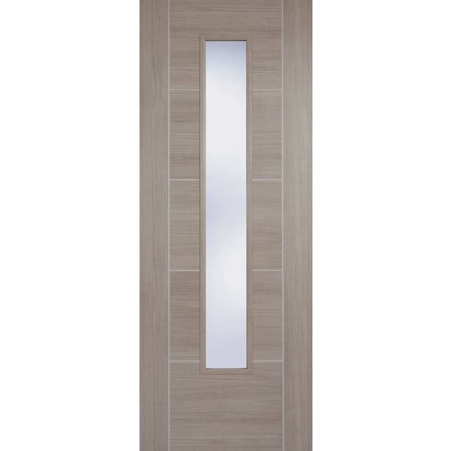 LPD Vancouver Dark Grey Laminate Glazed - Prefinished Internal Door (Size: 1981 x 686mm, Thickness: 35mm)