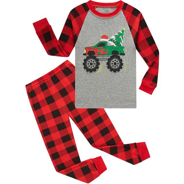 Dolphin&Fish Boys Pajamas 100% Cotton Toddler Pjs Kids Christmas Girl Pjs Sleepwear Style789la Size 3 Gray