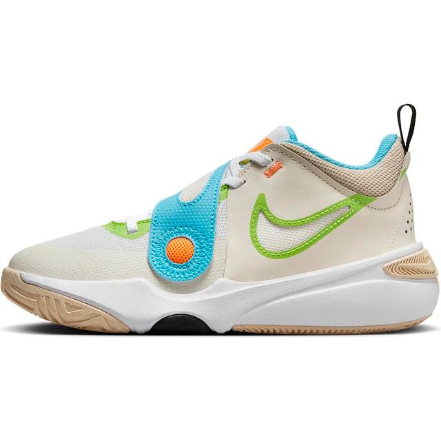 (GS) Nike Team Hustle D 11 Basketball Shoes 'Sanddrift Action Green' - beige - 6.5Y