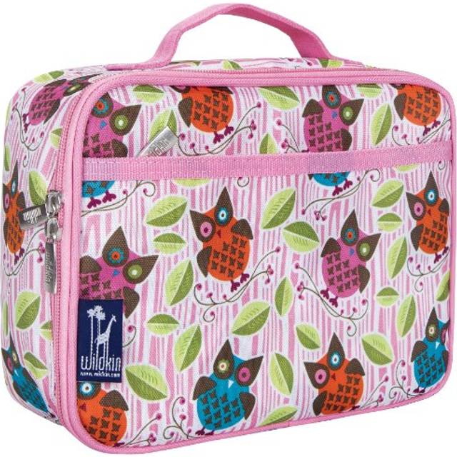 Wildkin Kids Insulated Lunch Box - Durable and Reusable for School & Travel - Owls