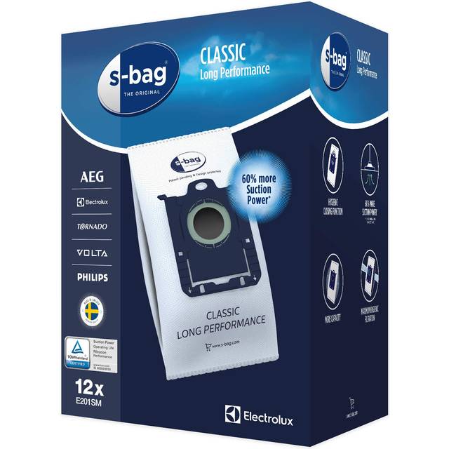 Electrolux E201SM Dammpåse, Brun, Paket med 12