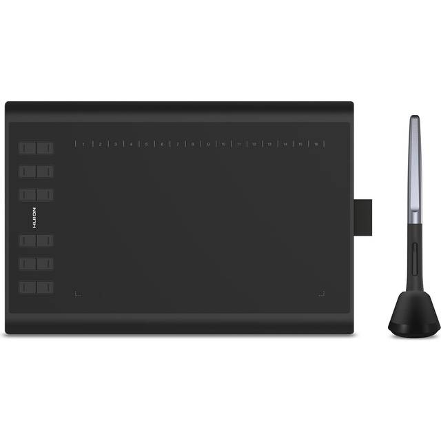 HUION Inspiroy H1060P Graphics Drawing Tablet with 8192 Pressure Sensitivity Battery-Free Stylus and 12 Customized Hot Keys, 10 - H1060P-OTG
