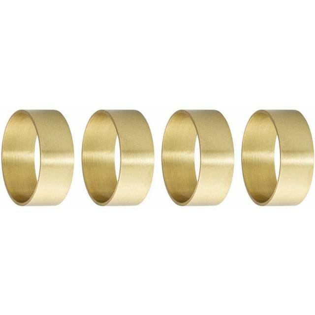 Bloomingville Bloomingville servettring 4-pack mässing - Guldfärgad