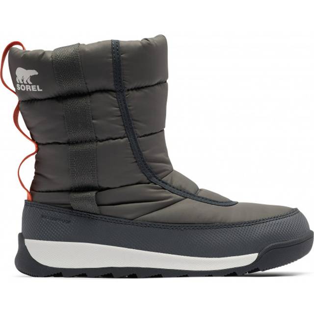 SOREL Younger Kids Whitney II Puffy Midi Waterproof Boot - Grey, Grey, Size 9 Younger