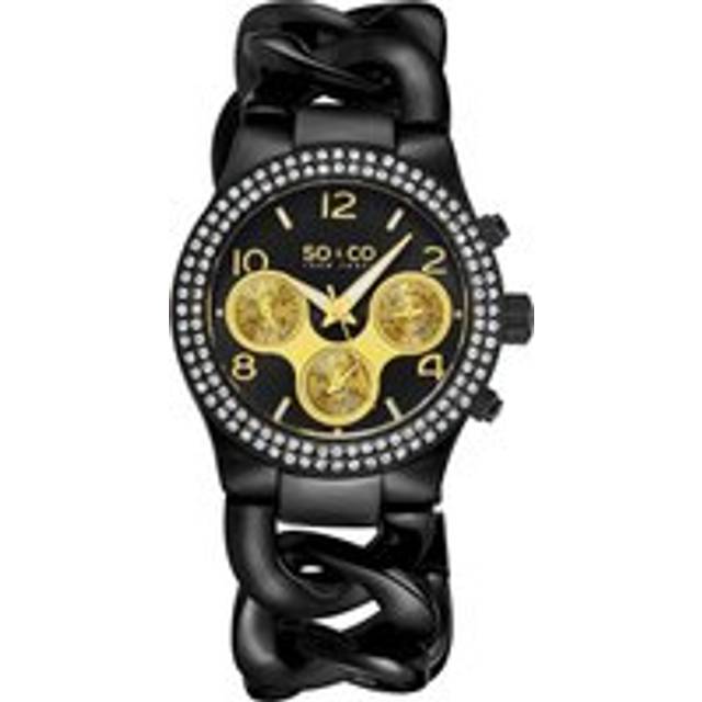 Womens Chelsea 5013A 38mm Crystal Studded Chain Watch with Brushed Finish Dial - Metallics - One Size