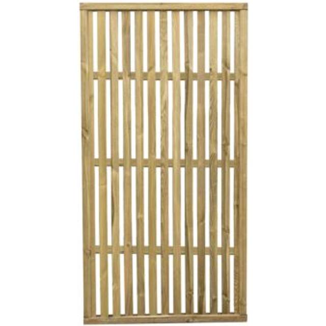 Forest 6' x 3' Pressure Treated Vertical Slatted Garden Screen Panel (1.8m x 0.9m)