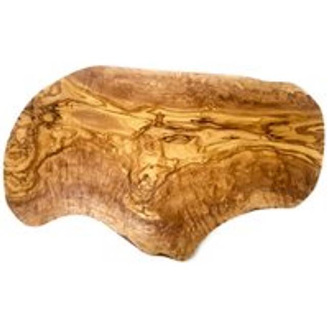 Verano Spanish Ceramics Olive Wood - Large Deluxe Rustic Chopping Board, Brown