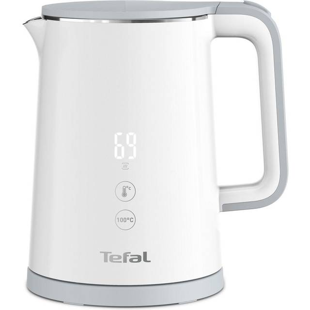 Tefal KO6921 Sense Perfectly Brewed Drink Digital Display Electric Cordless Kettle (1.0L) 1800W White