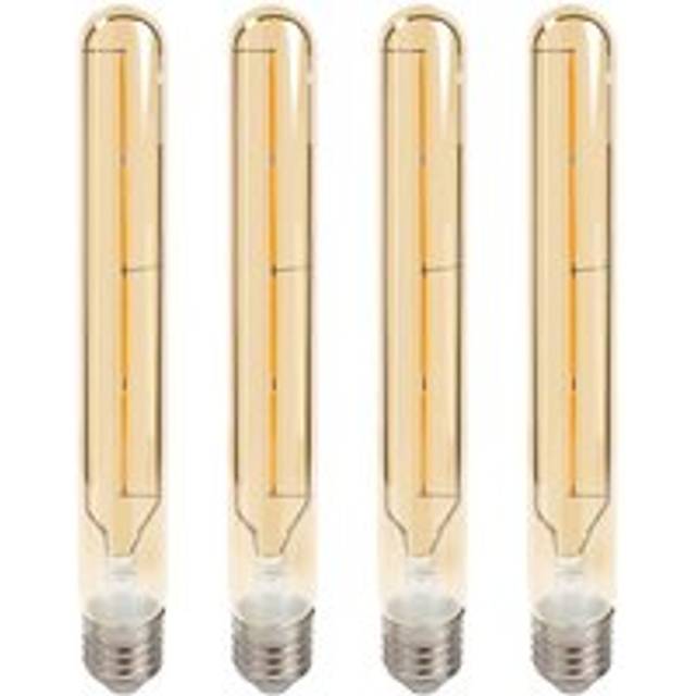 Livingandhome - 4W led T30 Long Tube Bulb E27, 2700K, Pack of 4