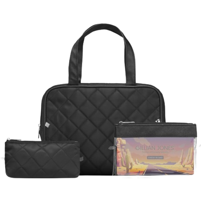 Gillian Jones - 3-piece Cosmetic Bag Set in 100% Recycled Plastic