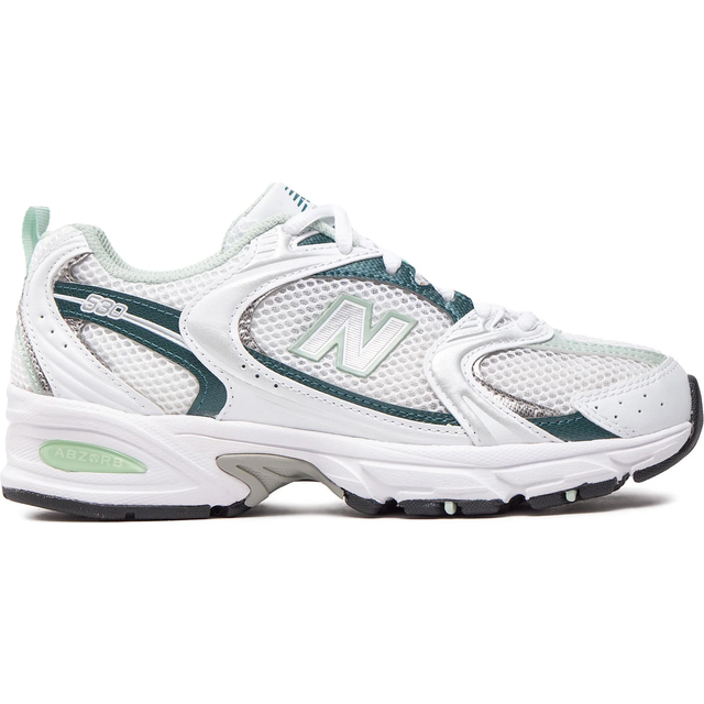 New Balance Mens 530 Trainers White Khaki Green, 11.5