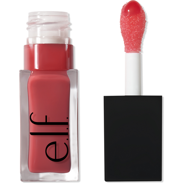 e.l.f. Glow Reviver Lip Oil, närande, tonad läppolja för en högglansig finish, berikad med jojobaolja, vegan och djurförsöksfri, Rose Envy