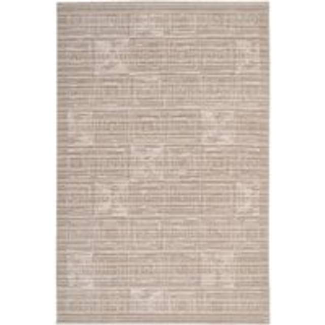 Neutral Beige Geometric Living Area Rug - 160cm x 230cm