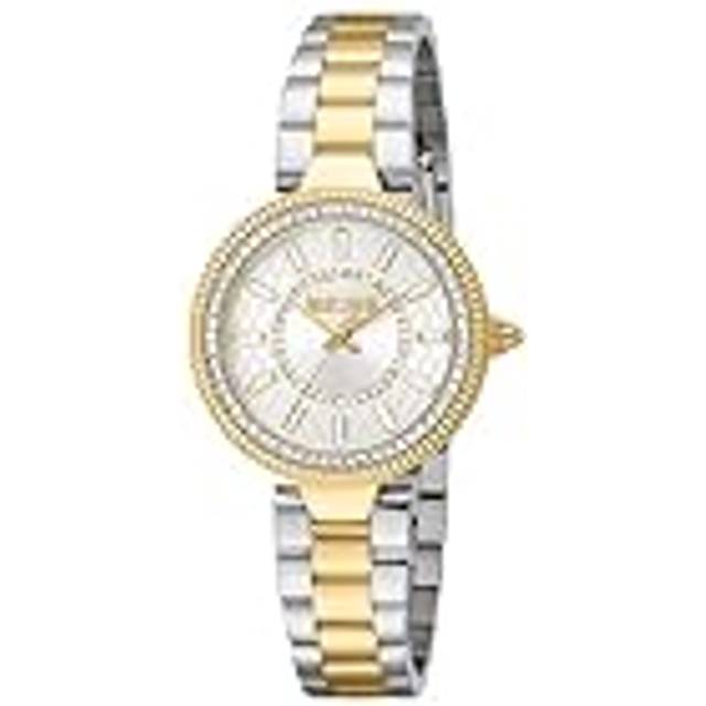 Just Cavalli, Accessoarer, Dam, ONE Size, Elegant Analog Klocka med 3 Visare - gray (ONE SIZE)