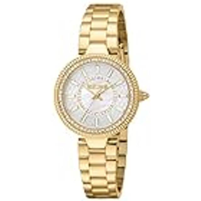 Just Cavalli, Accessoarer, Dam, ONE Size, Elegant Stainless Steel Analog Quartz Watch - yellow (ONE SIZE)