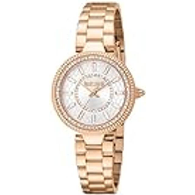Just Cavalli, Accessoarer, Dam, ONE Size, Dam Rostfritt Stål Analog Klocka - yellow (ONE SIZE)