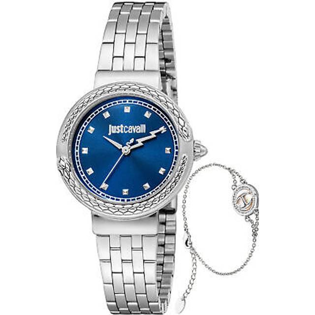 Just Cavalli, Watches, female, Gray, ONE SIZE, Luxury Womens Analog Watch Stainless Steel