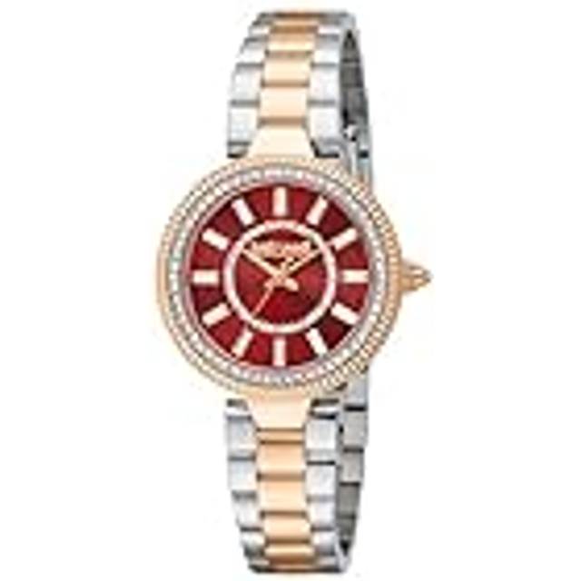 Just Cavalli Damklocka JC1L308M0105 Glam Chic Röd/Roséguldstonat