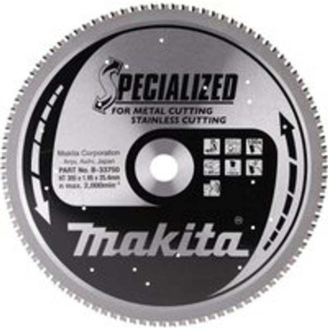 Makita B-33750 305mm x 25.4mm x 100T Specialized Stainless Saw Blade